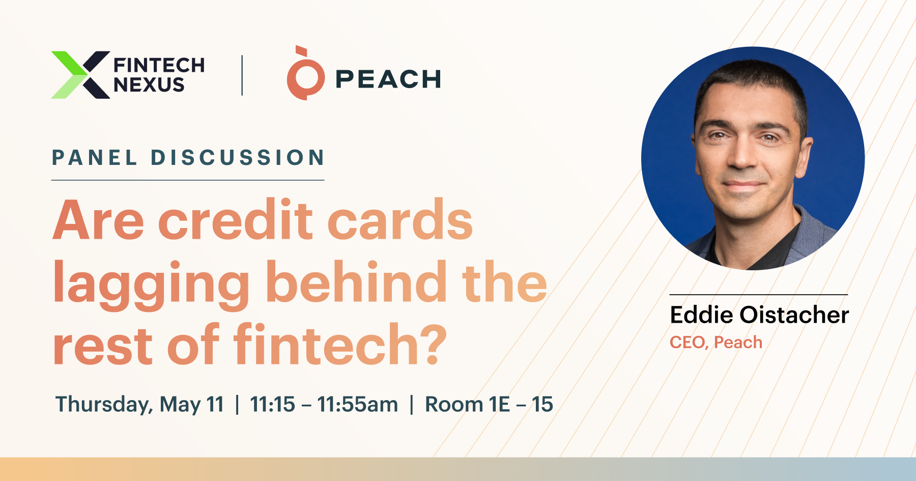 Eddie Oistacher to speak on a panel at Fintech Nexus 2023