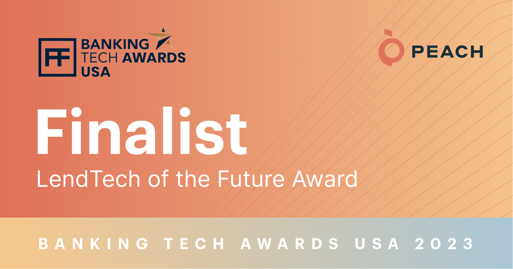 Peach named finalist in Banking Tech Awards USA 2023