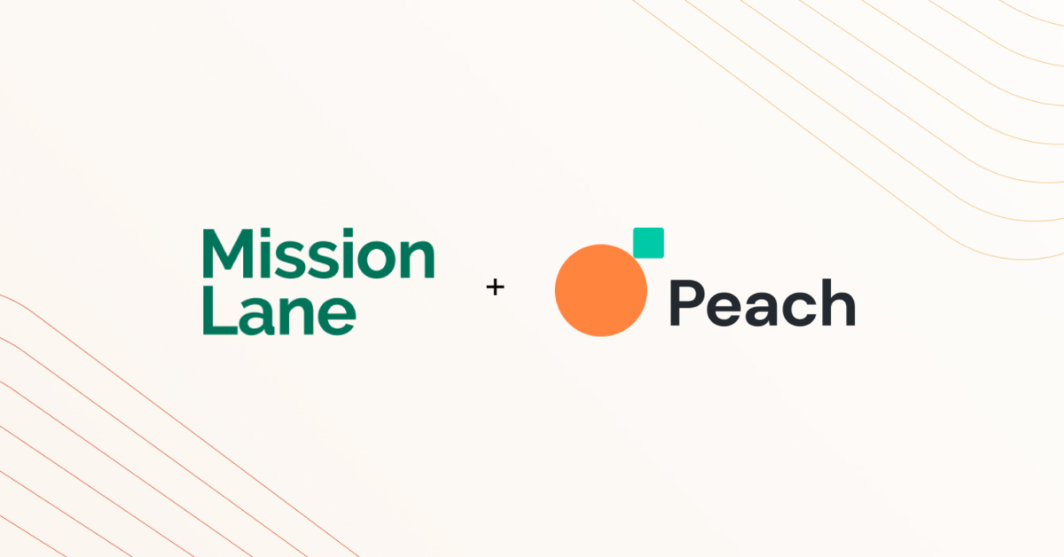 A new partnership was announced between Peach and Mission Lane
